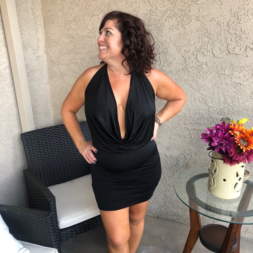 Little black dress.